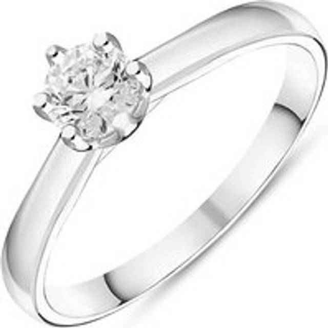 Platinum Brilliant Cut 0.42ct Diamond Trellis Set Solitaire Ring