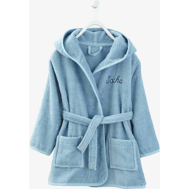 Child's Hooded Bathrobe light blue - Light Blue