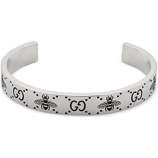 Gucci Signature Silver Bee Bangle