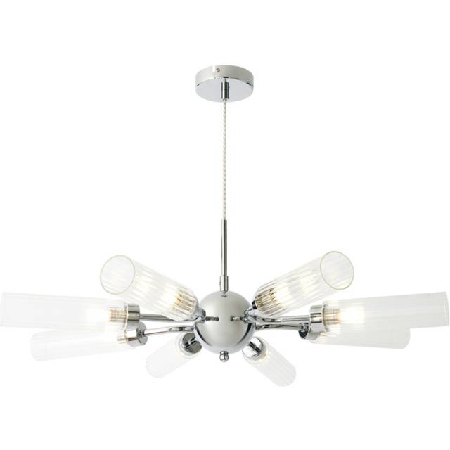 Visconte Praiano 8 Light Ceiling Pendant - Chrome - Silver