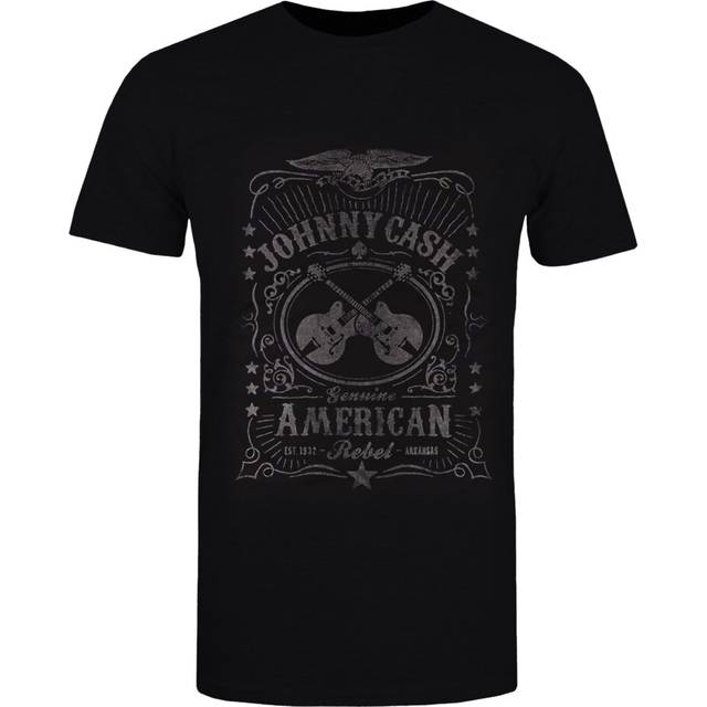 Johnny Cash Unisex Vuxen American Rebel T-shirt S svart
