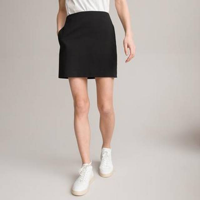 Recycled Straight Mini Skirt - Black - 12