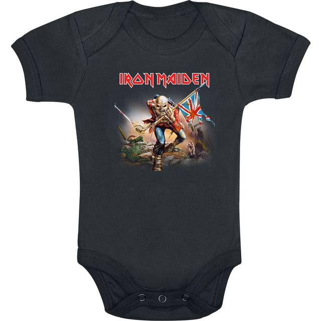 Iron Maiden Body - Kids - Trooper - 56/62 to 86/92 - for Girls & Boys - black - 4-9 Month