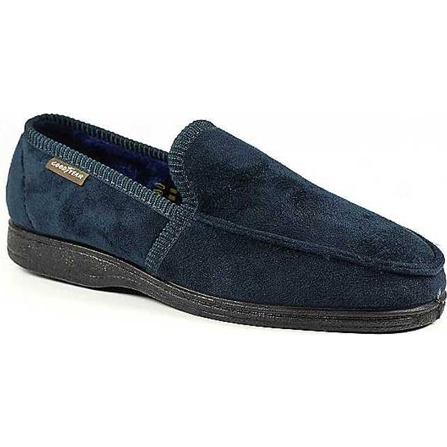 Goodyear Eden Mens Full Suede Slippers Colour: Navy, Size: 9 / 43