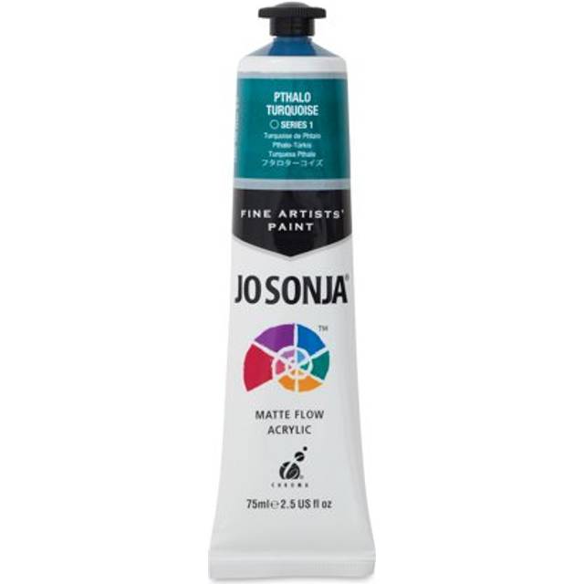 Jo SonjaÂ®Â: Flow Acrylic : Matte : 75ml : Pthalo Turquoise