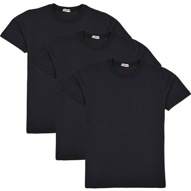 (9-10 Years, Black) Boys Girls Pack Of 3 PE School Plain T Shirts