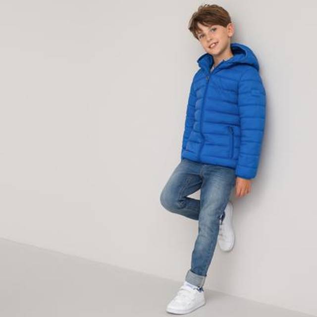 Recycled Lightweight Padded Jacket with Hood - bright blue - 6Y (114CM)