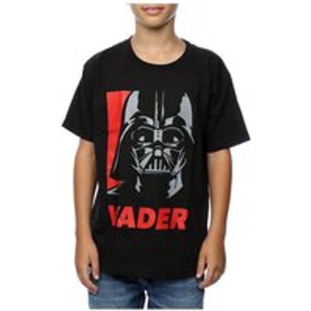 (12-13 Years, Black) Star Wars Boys Darth Vader Poster Cotton T-Shirt