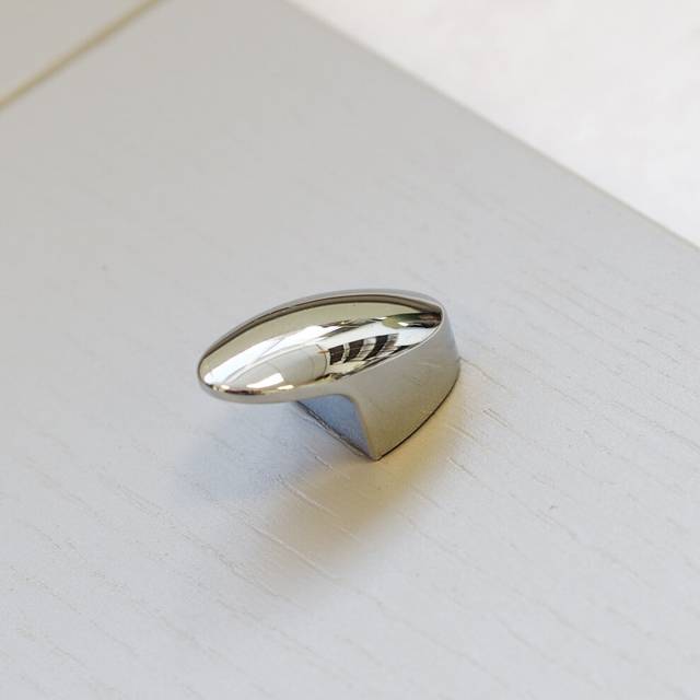40mm Chrome Oval Kitchen Cabinet Pull Knob