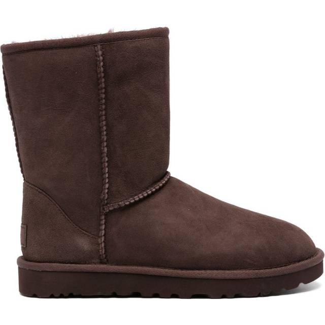 Ugg Womens Dark Brown Classic Ii Short Sheepskin Boots Eur 36 / 3 Uk Women