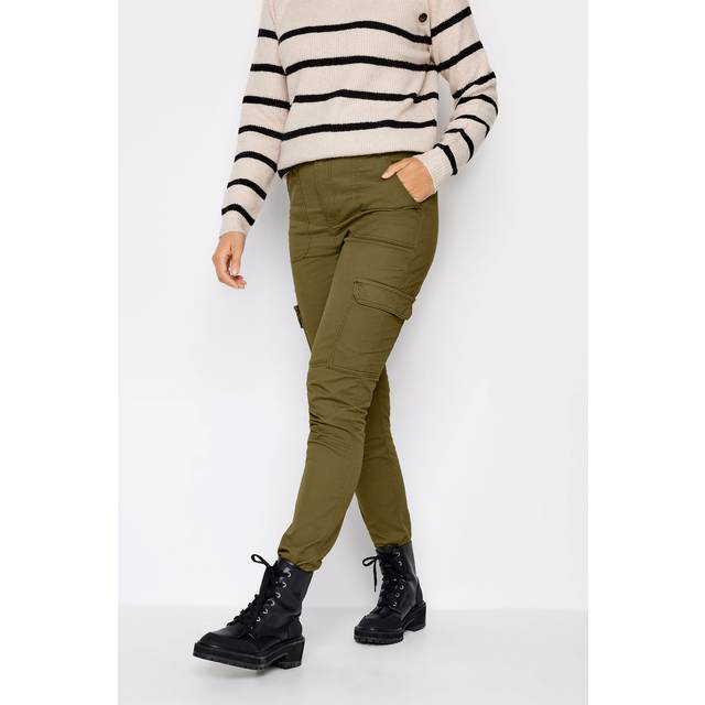 Lts Tall Khaki Green Cargo Skinny Jeans Ex Long > 8 Lts | Tall Women's Cargo Trousers - Ex Long 8