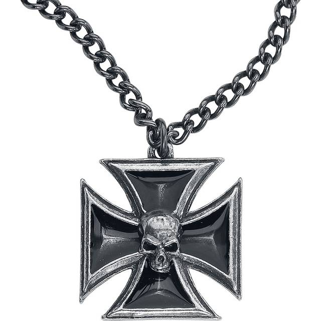 Alchemy Gothic Black Knight's Cross Necklace multicolor - Onesize