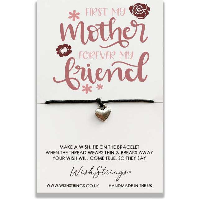 Mother Forever My Friend Wish String Bracelet With Lucky Charm Sentimental Gift