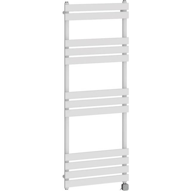 (1600x600mm, White) NRG Pre-Filled Electric Heated Towel Rail Bathroom Radiator Thermostatic Warmer Ladder