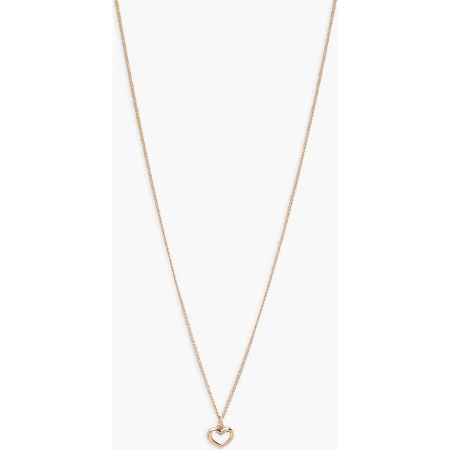 Womens Simple Small Heart Chain Necklace - Gold - One Size, Gold