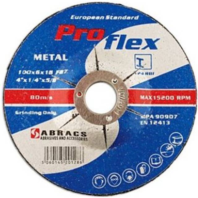 Abracs - Connect Metal Grinding Discs 115mm x 6.0mm 10pc 32191