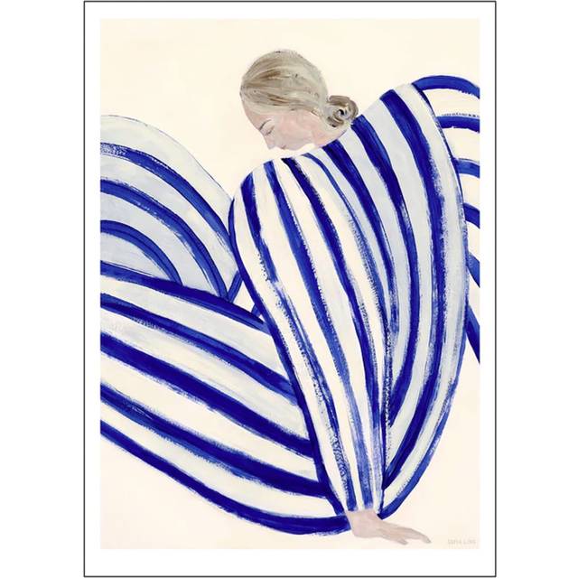Poster & Frame - Blue Stripe At Concorde - Affisch - Blue Stripe At Concorde - 50 x 70 cm
