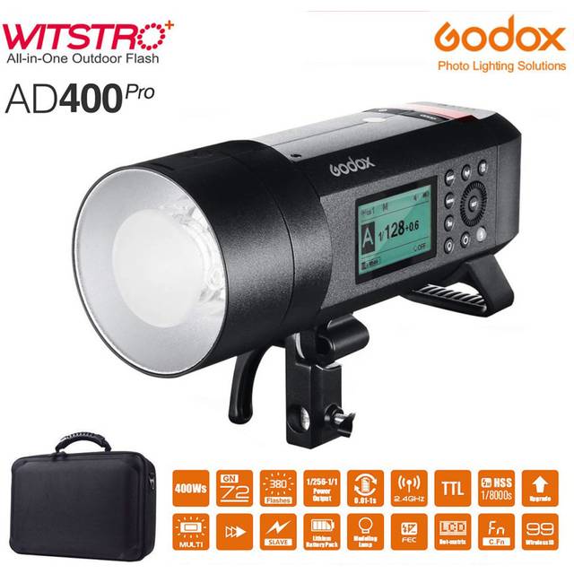 Godox AD400Pro 2.4G TTL HSS 1/8000S 5600K Outdoor Flash Bowens Mount