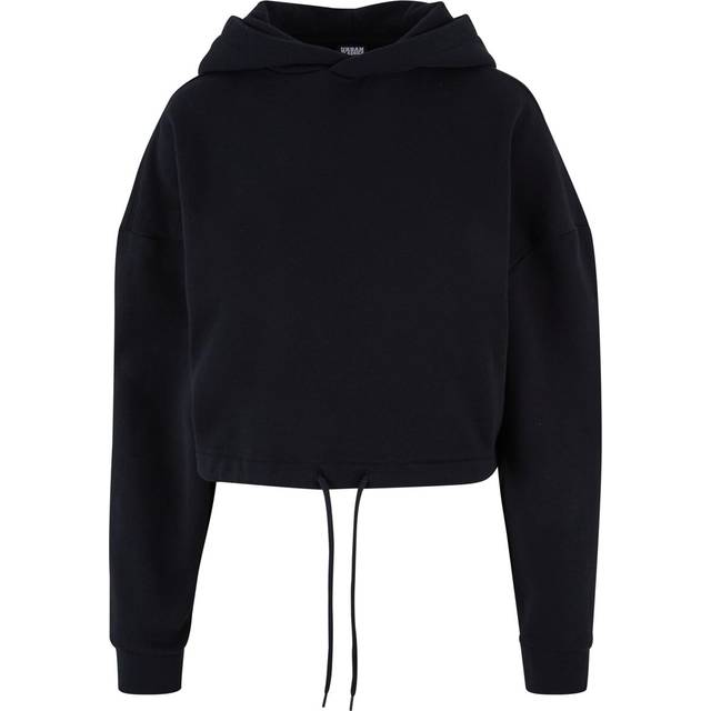 UC Ladies UC Cropped Oversized Hoodie Black / L Hoodie