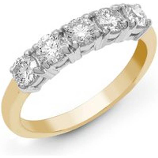 18ct Gold 2ct Diamond 5 Stone Pentalogy Eternity Ring - 18R948-200