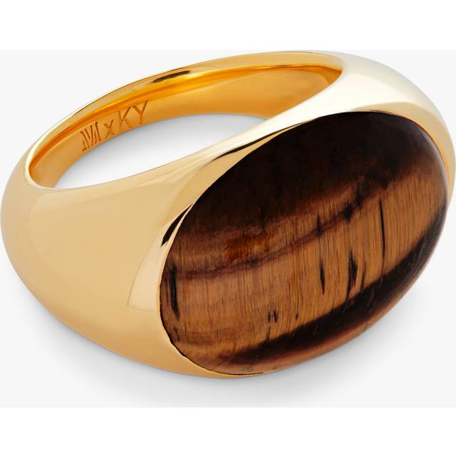 Monica Vinader x Kate Young Gemstones Tiger's Eye Ring