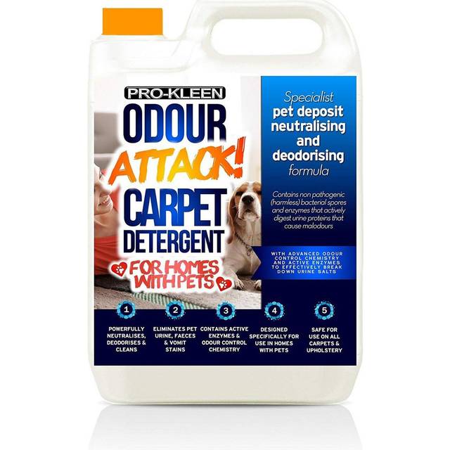 Odour Attack Pet Carpet Cleaner Shampoo - 1 x 5L - Clear - One Size