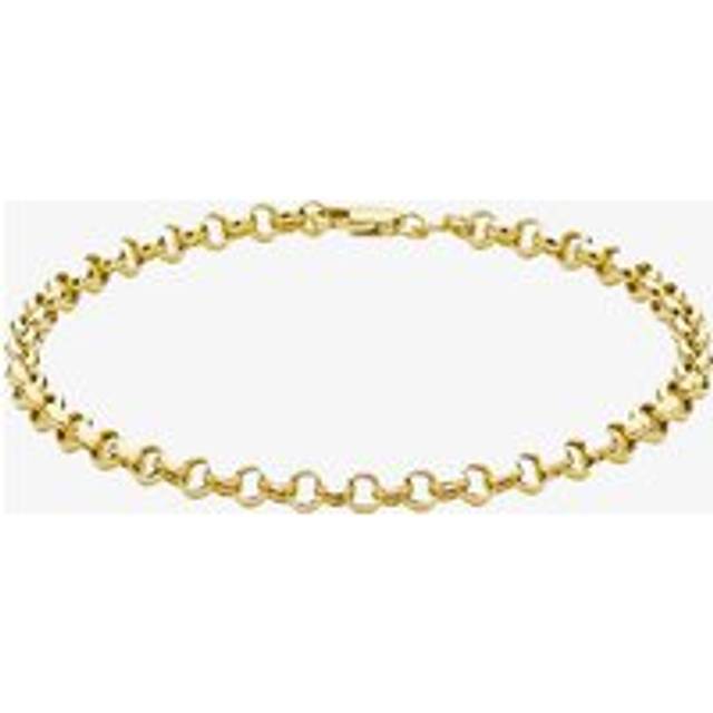 9ct Yellow Gold 18cm Hollow Belcher Chain Bracelet 1.24.0141