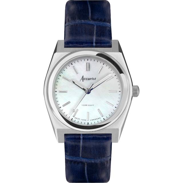 Accurist Ladies' Origin 34mm Dial Blue Leather Strap Watch