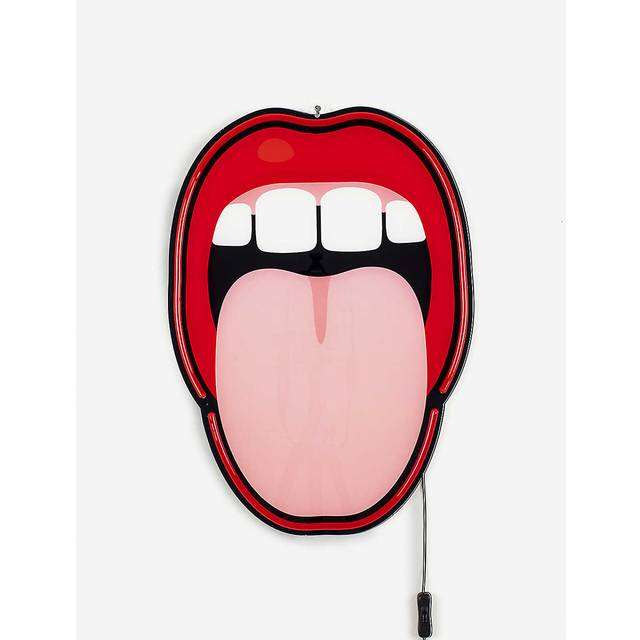Seletti Blow Tounge LED Plugged Wall Lamp
