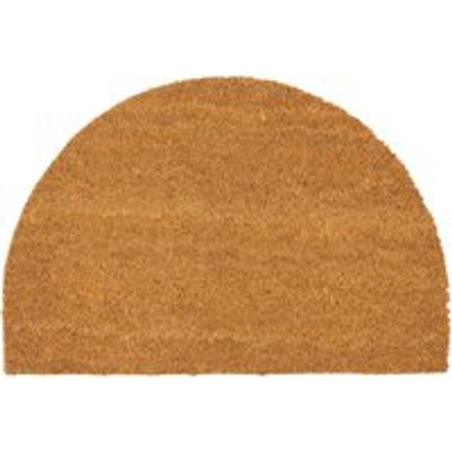 60cm x 40cm Brown Coir Half Moon Door Mat