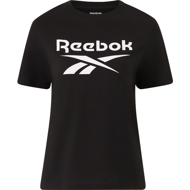 Reebok Womens Training Identity Big Logo T-Shirt - Black, Black, Size S, Women