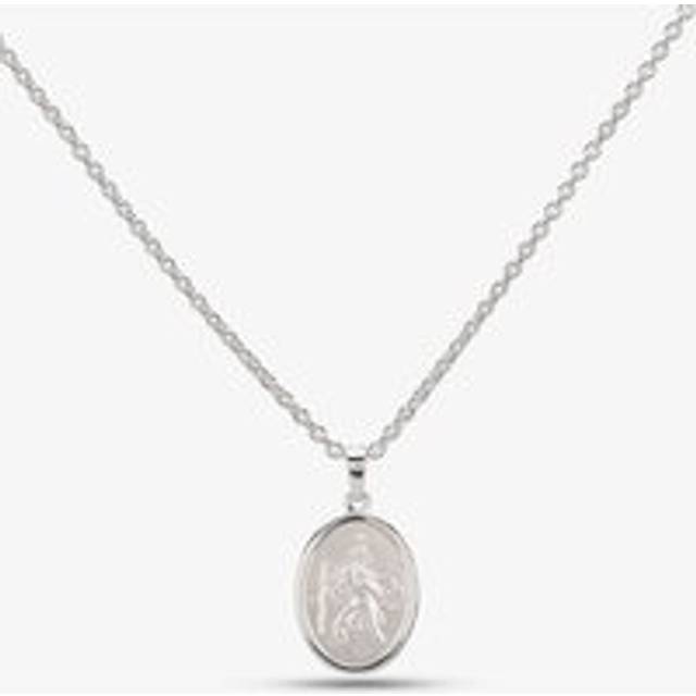 Silver Oval St Christopher Chain P30-8031-SC118