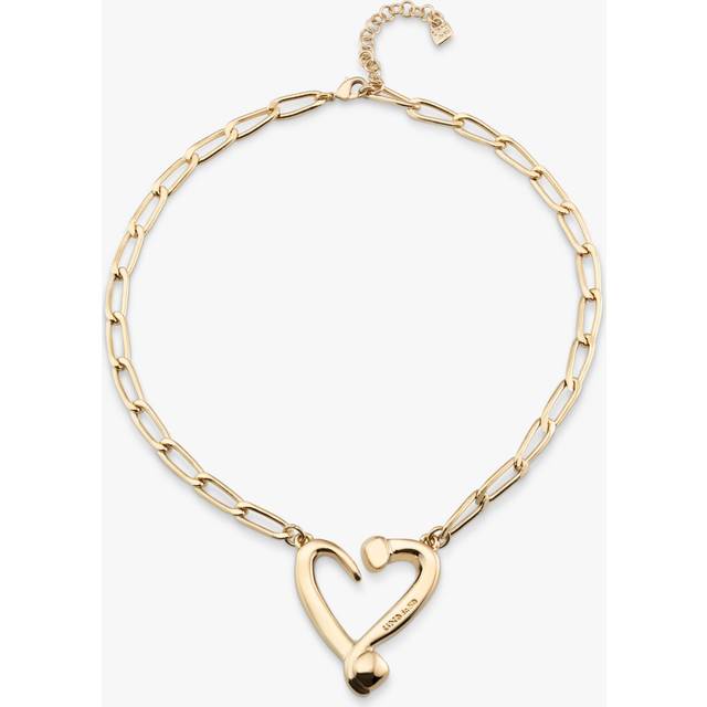 One Love Golden Metal Necklace