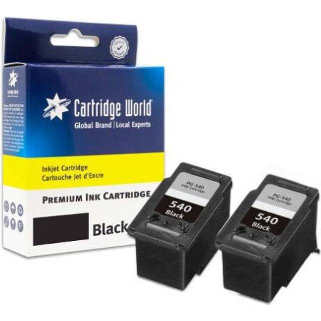 Compatible with Canon PG-540XL Twin Pack Black Ink Cartridges (5222B005)
