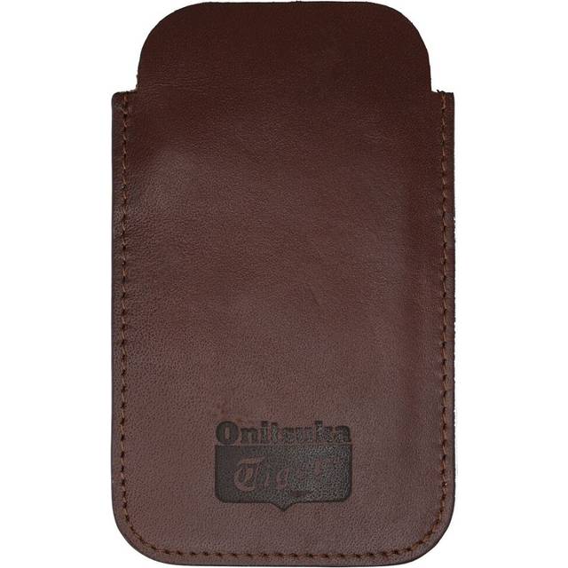 Onitsuka Tiger Mens Brown Leather iPhone 5 Pouch Sleeve Case 113939 3001 - One Size