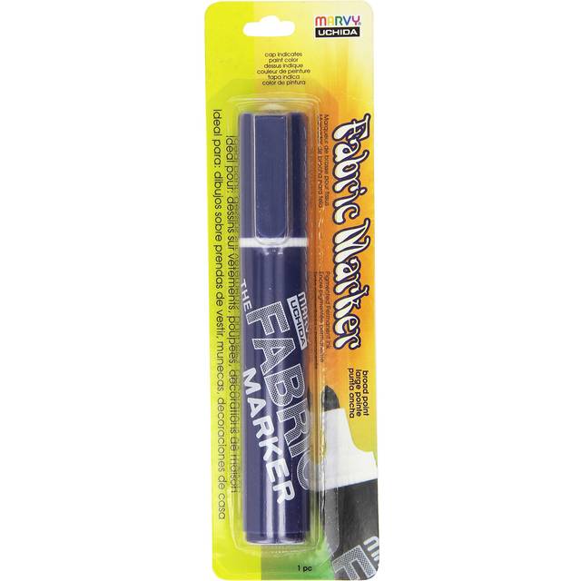 Uchida Marvy Broad Point Fabric Marker Art Supplies  Navy