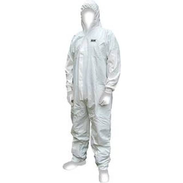 Scan Chemical Splash Resistant Disposable Overall White 2XL