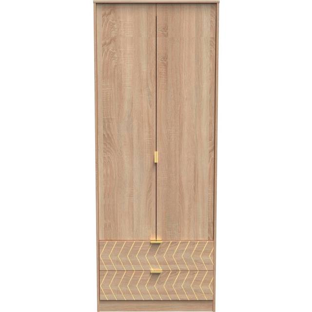 Tivoli 2 Door 2 Drawer Wardrobe - Oak