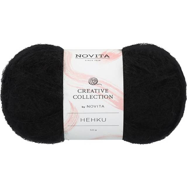 Hehku Garn Mohair Ullmix 50 g Oändlig 0901 Novita
