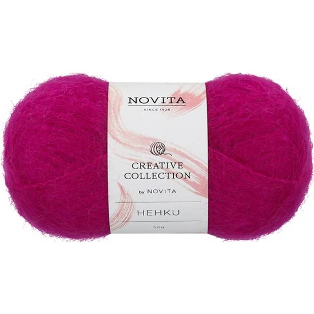 Hehku Garn Mohair Ullmix 50 g söt 5581 Novita
