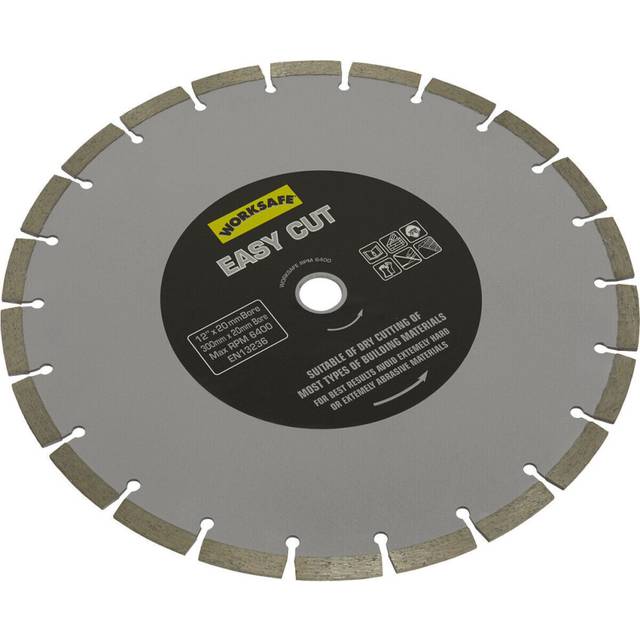 Easy Cut Diamond Blade - 300mm Diameter - 20mm Bore - Angle Grinder Cutting Disc