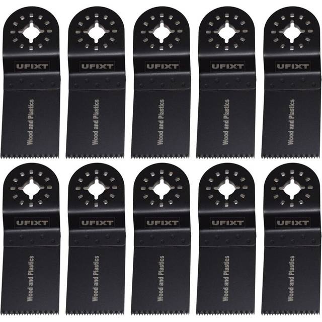 Multi Tool Blades 35mm Wide High Carbon Steel HCS For Wood And Plastic 10 Pack