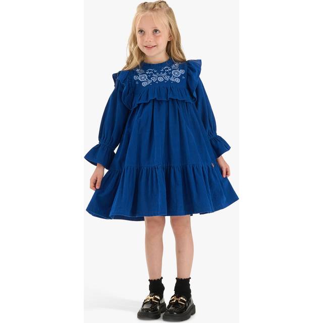 Blue Cord Dress | Girls | Angel & Rocket / 5 yrs