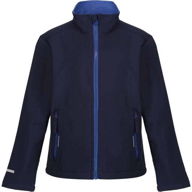 (11-12 Years, Navy/New Royal) Regatta Childrens/Kids Ablaze 2 Layer Soft Shell Jacket