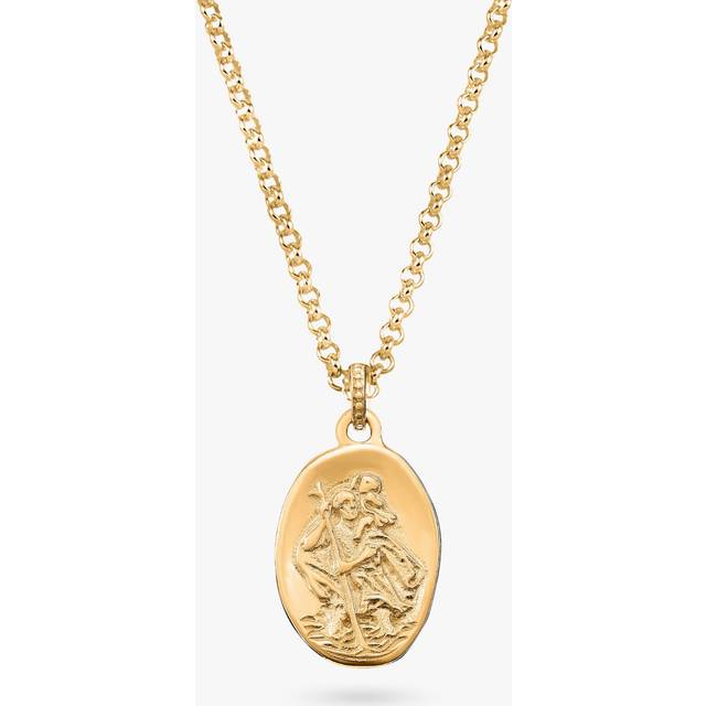 Dower & Hall Men's St. Christopher Pendant Necklace