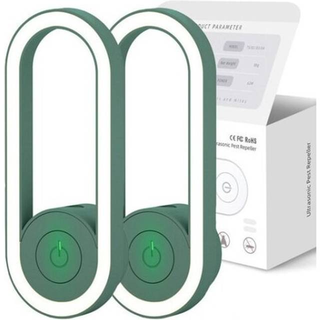 (green) Ultrasonic Insect Repellent Electronic Mosquito Repellent Mouse Spider Cockroach Portable Insect Killer