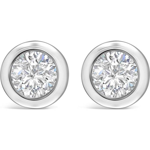 Sterling Silver and Cubic Zirconia Earrings - One Size