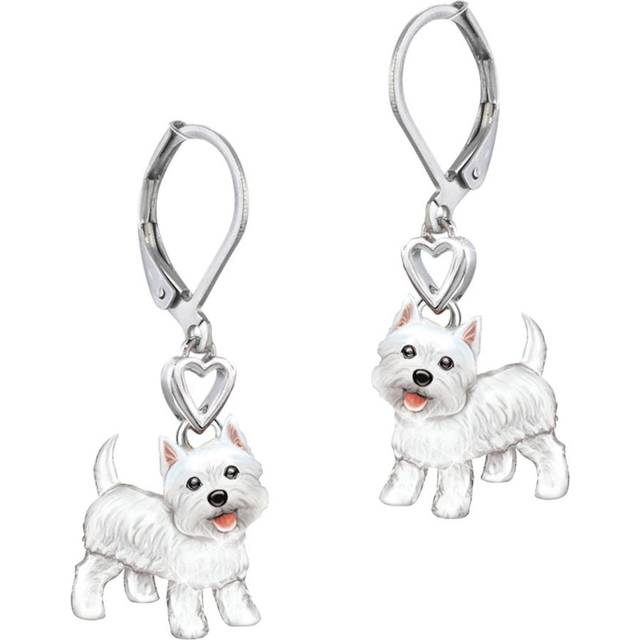 'Playful Pup' Westie Earrings