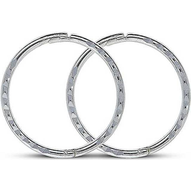 Sterling Silver 13mm Diamond Cut Sleeper Earrings