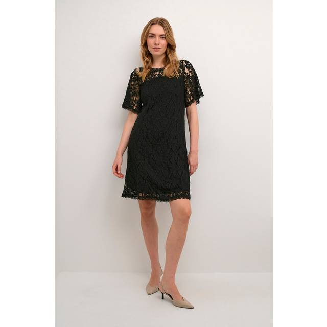 Women's lace dress Cream Kit - Noir